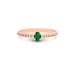 Emerald (Zambia) Rose Gold Ring  R4