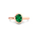 Emerald (Zambia) Rose Gold Ring  R14