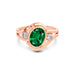 Emerald (Zambia) Rose Gold Ring  R26