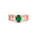 Emerald (Zambia) Rose Gold Ring  R34
