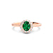 Emerald (Zambia) Rose Gold Ring  R35