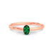 Emerald (Zambia) Rose Gold Ring  R39