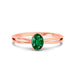 Emerald (Zambia) Rose Gold Ring  R43