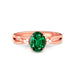 Emerald (Zambia) Rose Gold Ring  R46