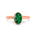 Emerald (Zambia) Rose Gold Ring  R48