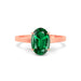Emerald (Zambia) Rose Gold Ring  R49