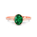 Emerald (Zambia) Rose Gold Ring  R50
