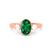 Emerald (Zambia) Rose Gold Ring  R51
