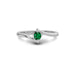 Emerald  Gemstone R2 Sterling Silver Ring