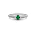 Emerald  Gemstone R4 Sterling Silver Ring
