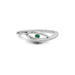 Emerald  Gemstone R9 Sterling Silver Ring
