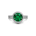 Emerald (Zambia) Sterling Silver Ring R11