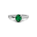 Emerald (Zambia) Sterling Silver Ring R16