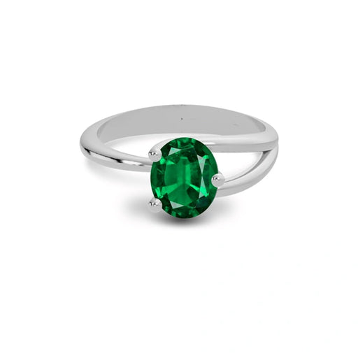 Emerald (Zambia) Sterling Silver Ring R19