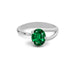 Emerald (Zambia) Sterling Silver Ring R19