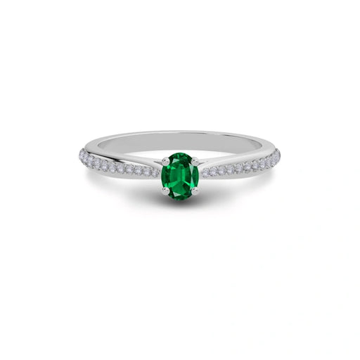 Emerald (Zambia) Sterling Silver Ring R25
