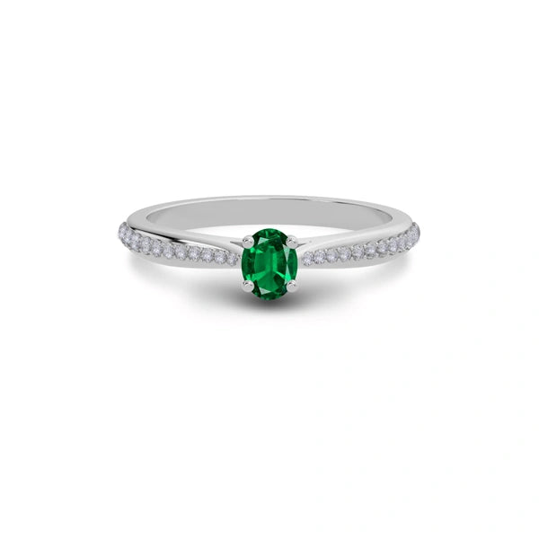 Emerald (Zambia) Sterling Silver Ring R25