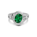 Emerald (Zambia) Sterling Silver Ring R26