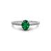 Emerald (Zambia) Sterling Silver Ring R28