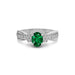 Emerald (Zambia) Sterling Silver Ring R31