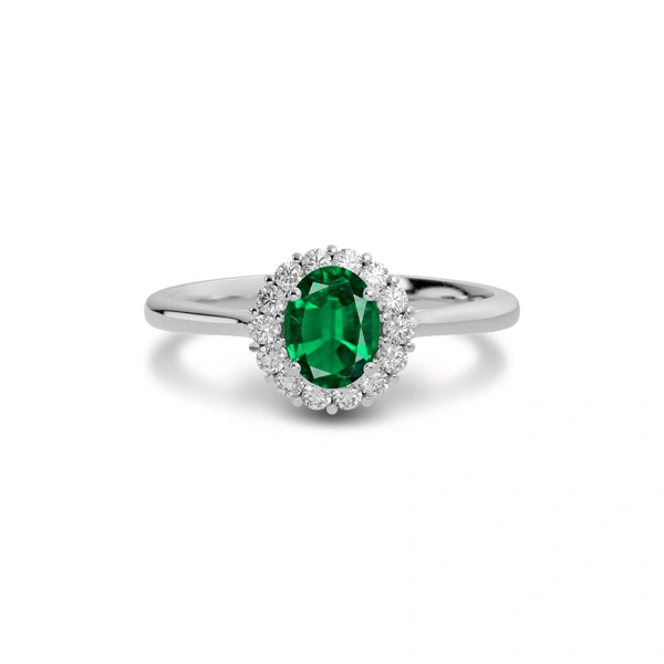 Emerald (Zambia) Sterling Silver Ring R35
