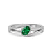 Emerald (Zambia) Sterling Silver Ring R44