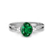 Emerald (Zambia) Sterling Silver Ring R46