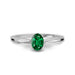Emerald (Zambia) Sterling Silver Ring R47