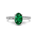 Emerald (Zambia) Sterling Silver Ring R48