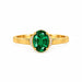 Emerald (Zambia) Gold Ring R54