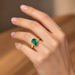 Emerald (Zambia) Gold Ring R54