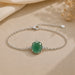 Jade Silver Rakhi Bracelet - RK-1JD