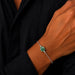 Jade Silver Rakhi Bracelet - RK-1JD