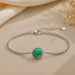 Jade Silver Rakhi Bracelet - RK-3JD