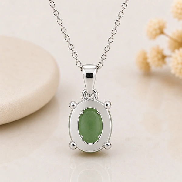 Jade Silver Pendant