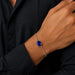 Lapis Lazuli Silver Rakhi Bracelet - RK-1LZ