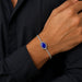 Lapis Lazuli Silver Rakhi Bracelet  - RK-3LZ