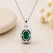 Malachite Silver Pendant