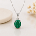Malachite Silver Pendant