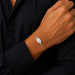 Moonstone Silver Rakhi Bracelet - RK-1MS
