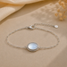 Moonstone Silver Rakhi Bracelet - RK-2MS