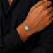 Moonstone Silver Rakhi Bracelet - RK-2MS