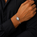Moonstone Silver Rakhi Bracelet - RK-3MS