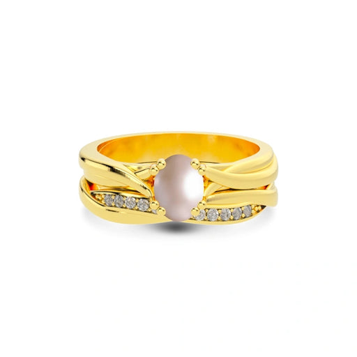 Pearl Gold Ring R27