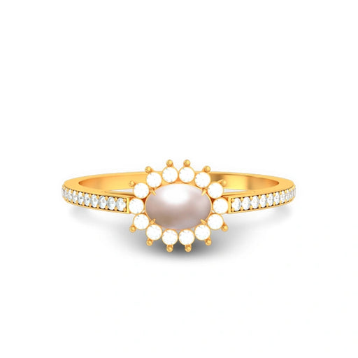 Pearl Gold Ring R55