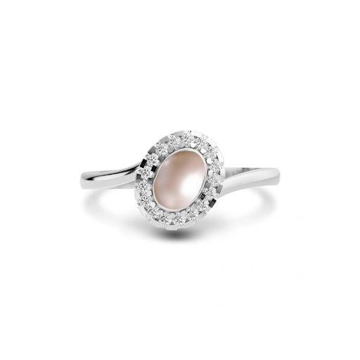 Pearl Platinum Ring R5