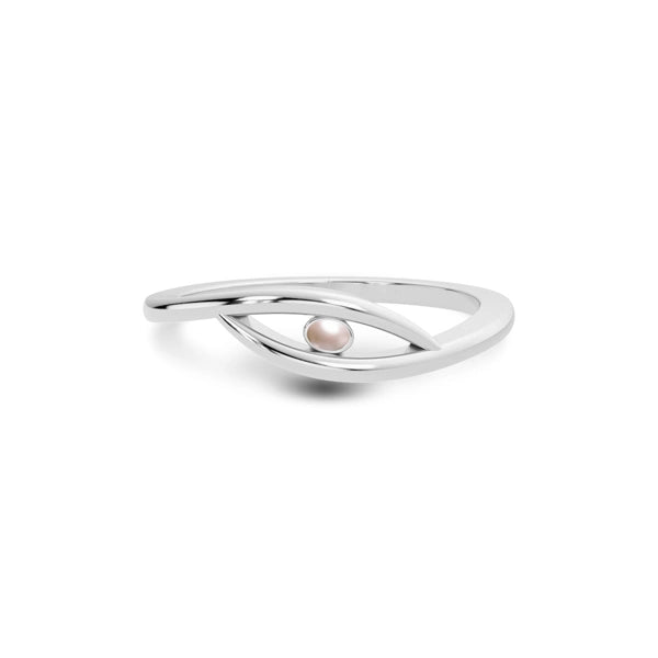 Pearl Platinum Ring R9