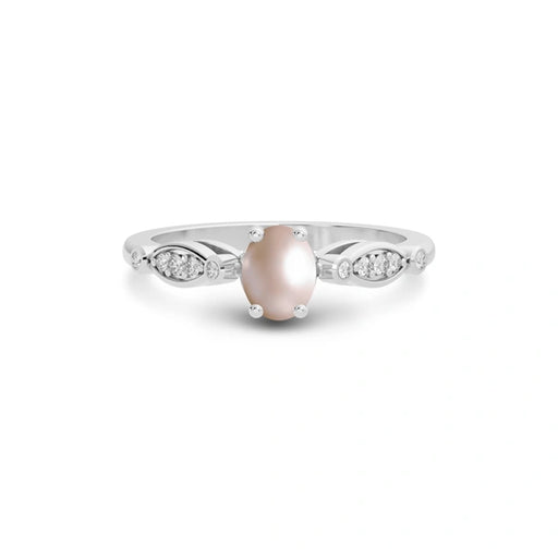 Pearl Platinum Ring R15