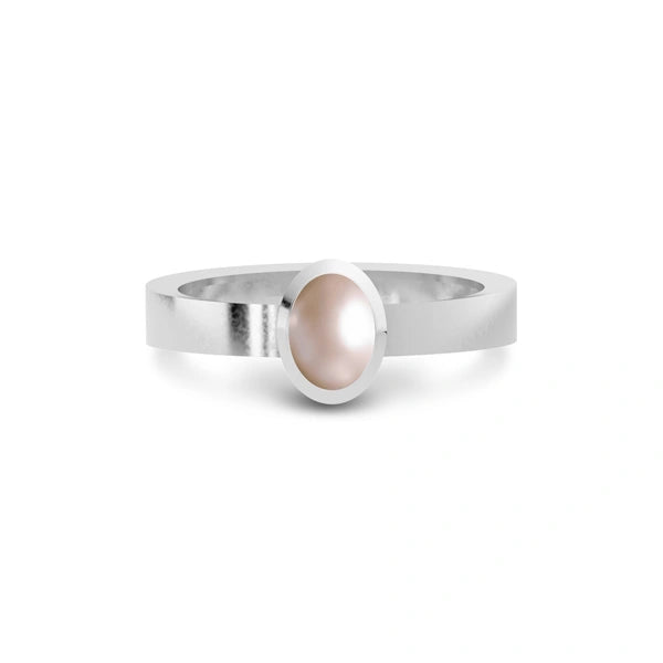 Pearl Platinum Ring R23