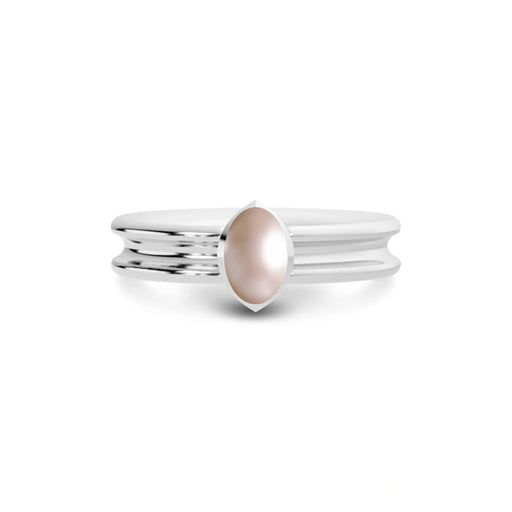 Pearl Platinum Ring R24